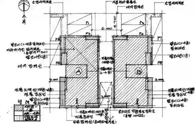 우창주택 배치도 이미지